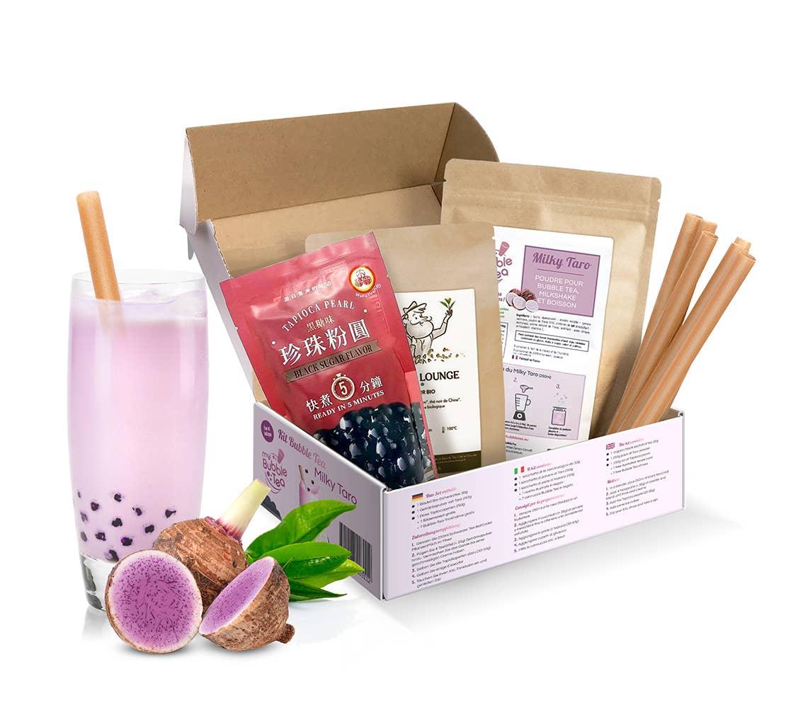 Bubble Tea Set Milky Taro | | für 8 Portionen - MYTEACOFFEE.COM | TEABALLS & Bubble Tea Online bestellen | Tee ohne Teebeutel | schnelle Lieferung