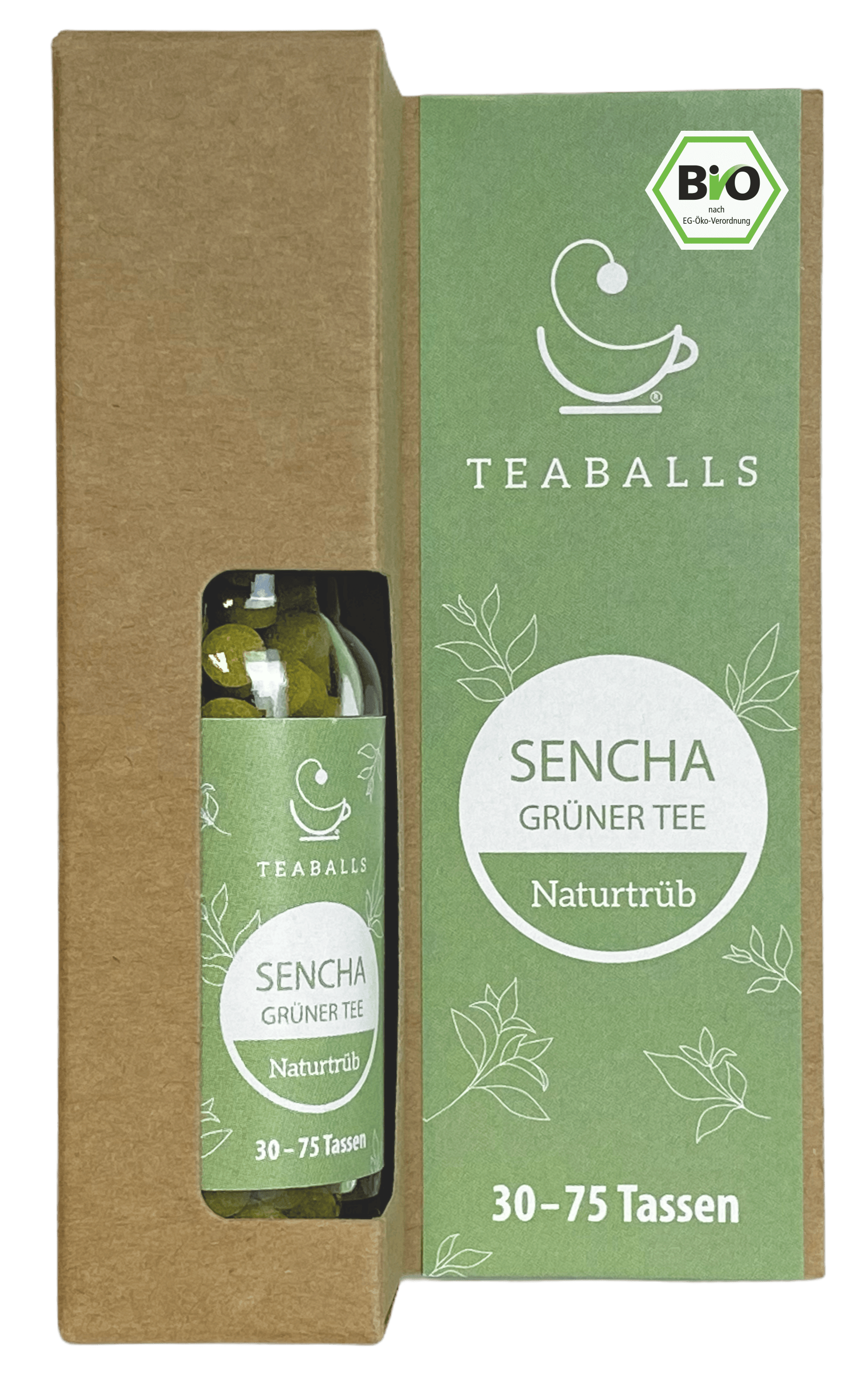 TEABALLS – Sencha Grüner Tee | Naturtrüb | 30-75 Tassen - MYTEACOFFEE.COM | Tee und Kaffee Online bestellen | TEABALLS | BELMIO | DAMATH