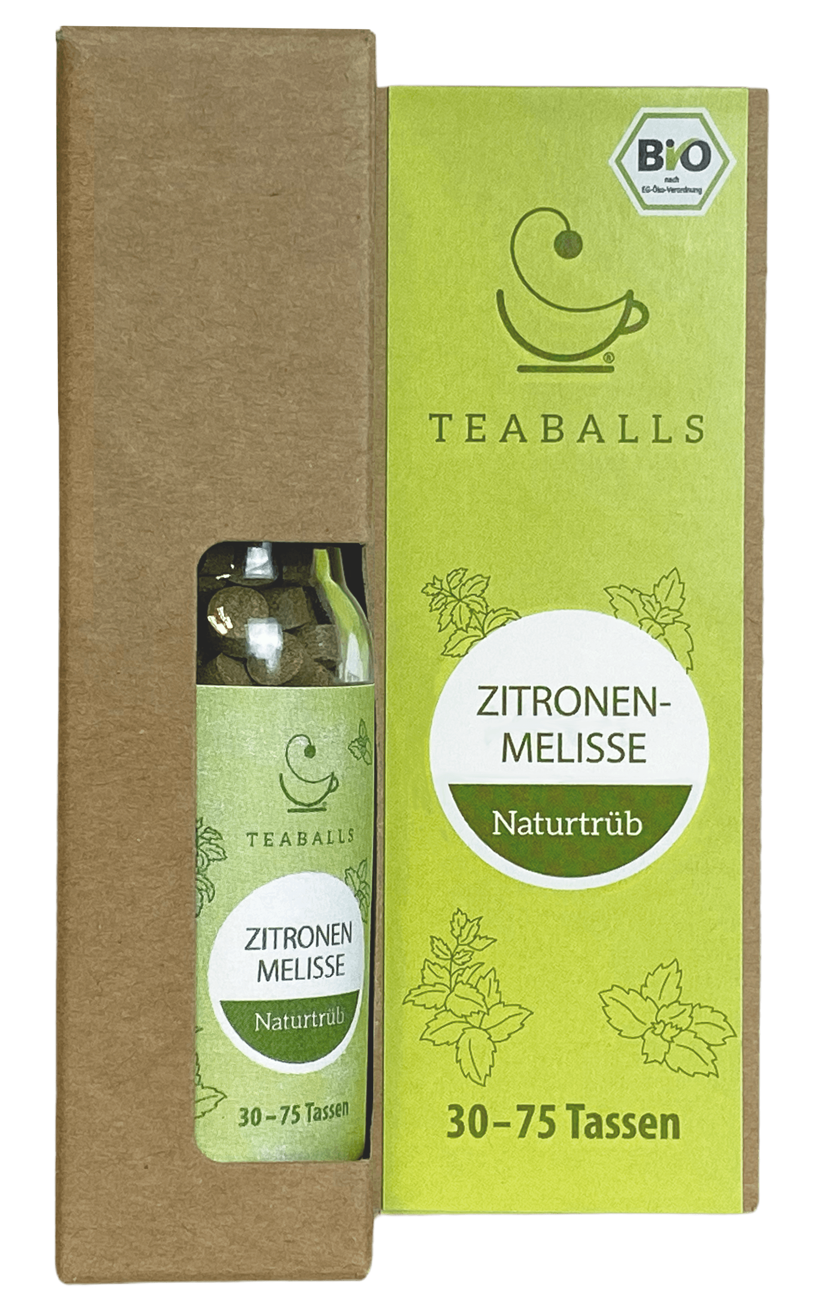 TEABALLS – Zitronenmelisse Bio | Naturtrüb | 30-75 Tassen - MYTEACOFFEE.COM | Tee und Kaffee Online bestellen | TEABALLS | BELMIO | DAMATH