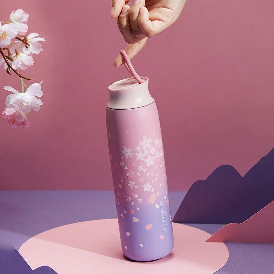 Japanischer Stil Sakura Thermosflasche 470ml - MYTEACOFFEE.COM | TEABALLS Online bestellen | Gratis Versand ab 30€